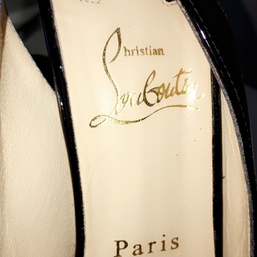 Christian Louboutin Lady Peep Black Size 7.5 - Picture 4 of 5
